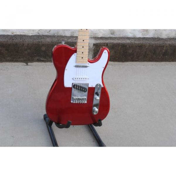 Custom American Standard Telecaster Metallic Red Electric Guitar #5 image