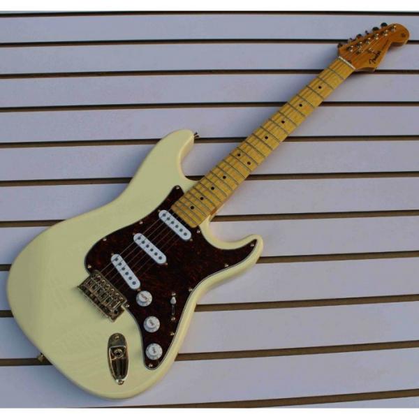 Custom American Stratocaster Vintage White Electric Guitar #1 image