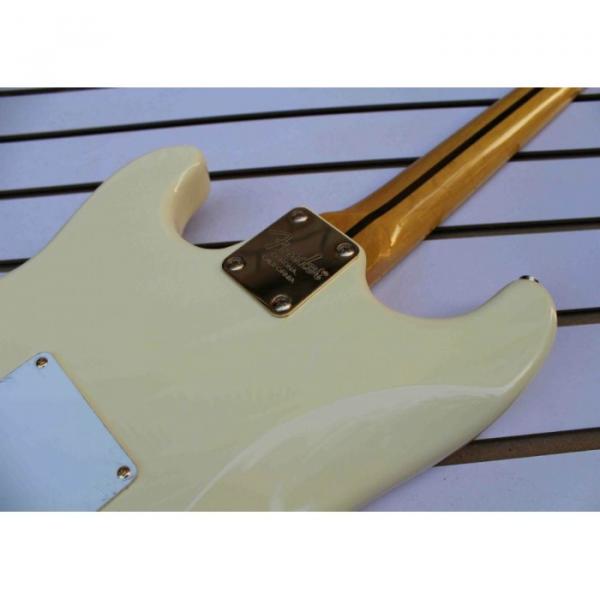 Custom American Stratocaster Vintage White Electric Guitar #4 image