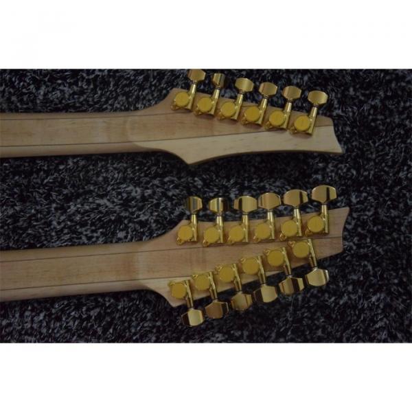Custom JEM7V White Double Neck 6/12 Strings Guitar #4 image