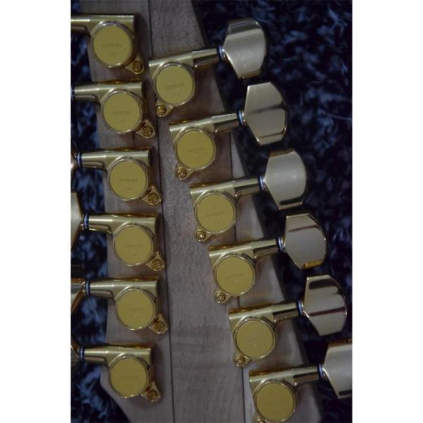 Custom JEM7V White Double Neck 6/12 Strings Guitar #5 image