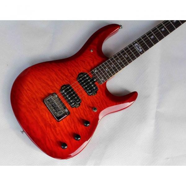 Custom Shop Music Man Ernie Ball Quilted Maple Red Guitar JP15 #4 image