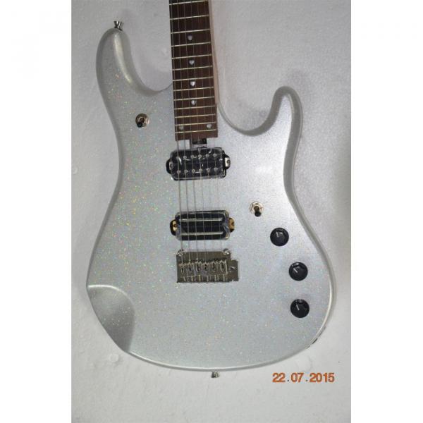 Custom Music Man John Petrucci Ernie Ball JP6 Metallic Silver Gray Guitar #1 image