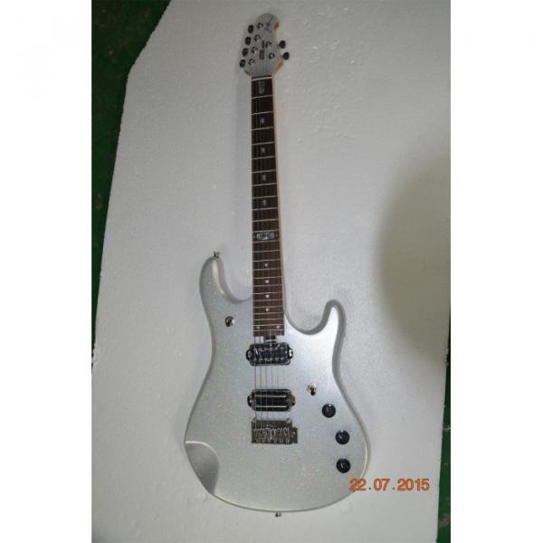 Custom Music Man John Petrucci Ernie Ball JP6 Metallic Silver Gray Guitar #5 image