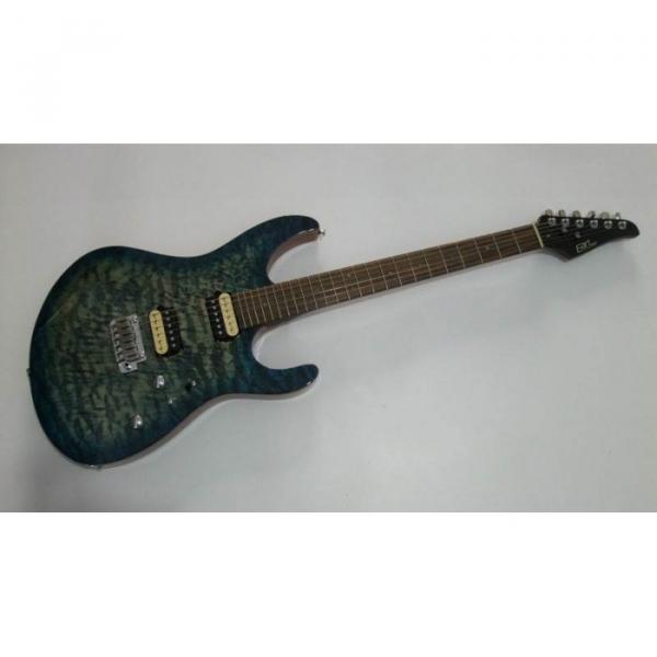 Custom Shop Suhr Flame Maple Top Blue Alder Body Walnut Neck Guitar #1 image