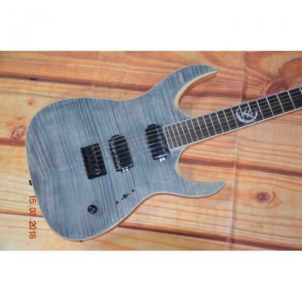 Custom Built Regius 6 String Gray Flame Maple Top Finish Mayones Guitar #5 image