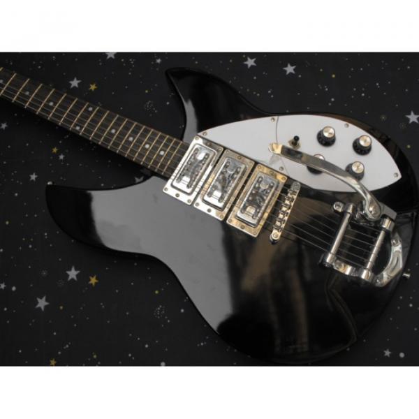 Custom 3 Pickups Rickenbacker 330 Black Guitar #1 image