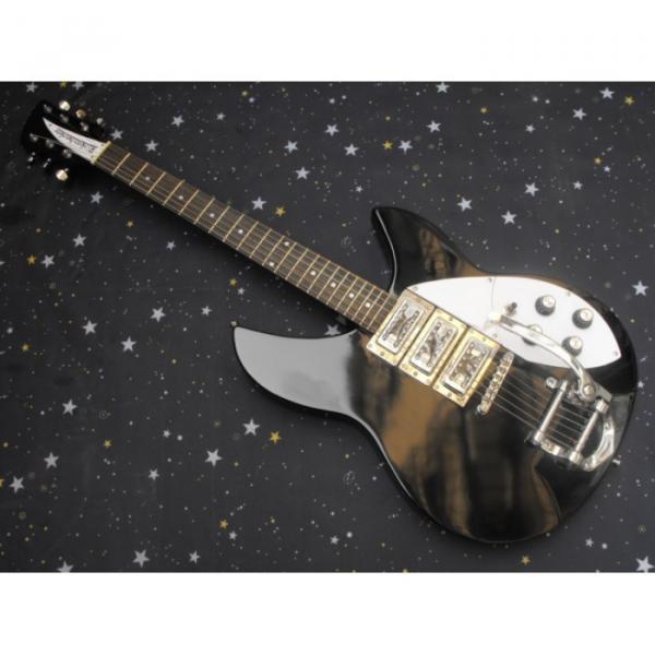 Custom 3 Pickups Rickenbacker 330 Black Guitar #4 image