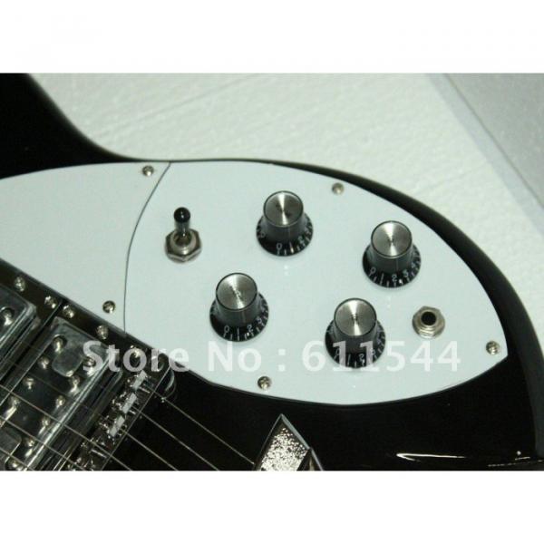 Black Rickenbacker 6 Strings 381 3 Pickups Guitar #3 image