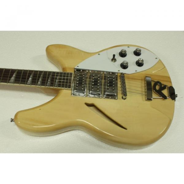 12 Strings Rickenbacker 330 Natural 3 Pickups Guitar #1 image