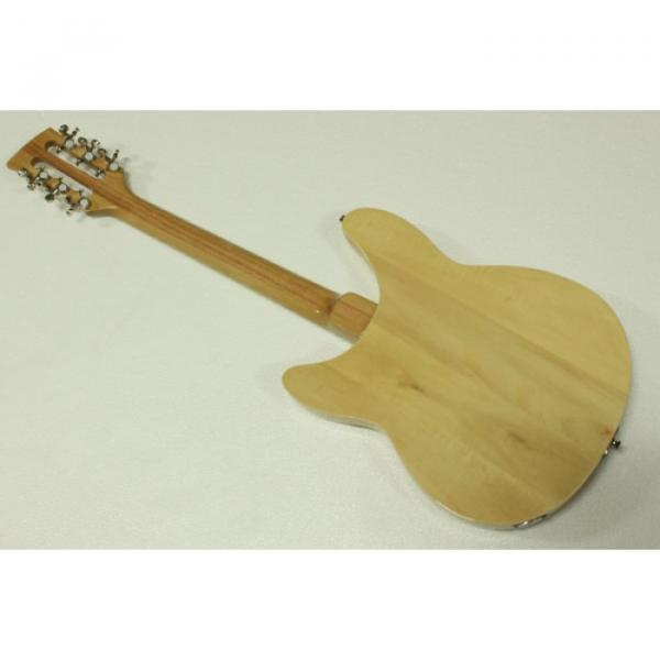 12 Strings Rickenbacker 330 Natural 3 Pickups Guitar #4 image