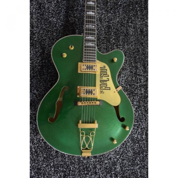 Custom Shop The Goal Is Soul Gretsch Metallic Green Jazz Guitar #5 image