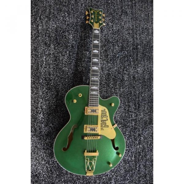 Custom Shop The Goal Is Soul Gretsch Metallic Green Jazz Guitar #6 image