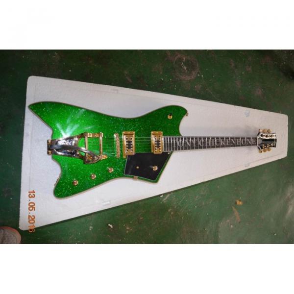 Project Guitar Gold Hardware Metallic Cadillac Green Gretsch G6199 Billy-Bo Jupiter Guitar Custom TONY CHICKENBONE #5 image