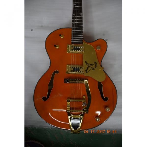 Custom Shop Orange Falcon Gretsch 6 String Electric Guitar #3 image