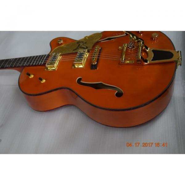 Custom Shop Orange Falcon Gretsch 6 String Electric Guitar #6 image