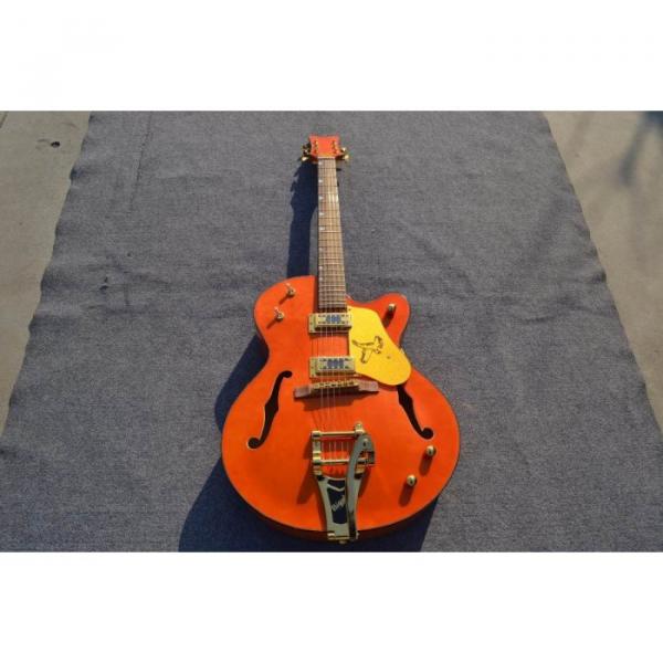 Custom Shop Nashville Orange Gretsch Jazz Guitar #6 image