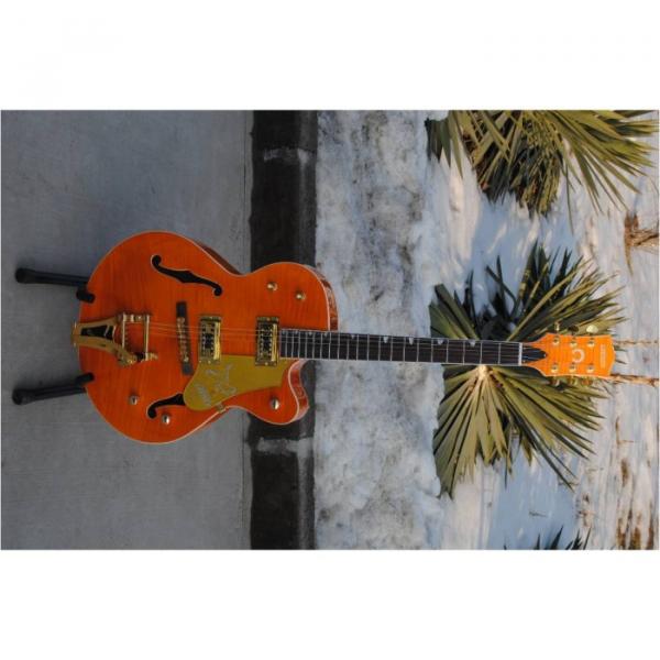 Custom Shop Nashville Gretsch Orange Falcon Electric Guitar #7 image