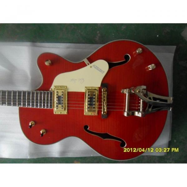 Custom Shop Gretsch Orange Nashville Electric Guitar #1 image