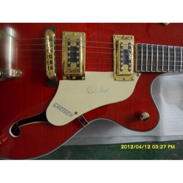 Custom Shop Gretsch Orange Nashville Electric Guitar #5 image