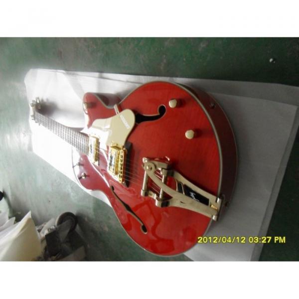 Custom Shop Gretsch Orange Nashville Electric Guitar #7 image