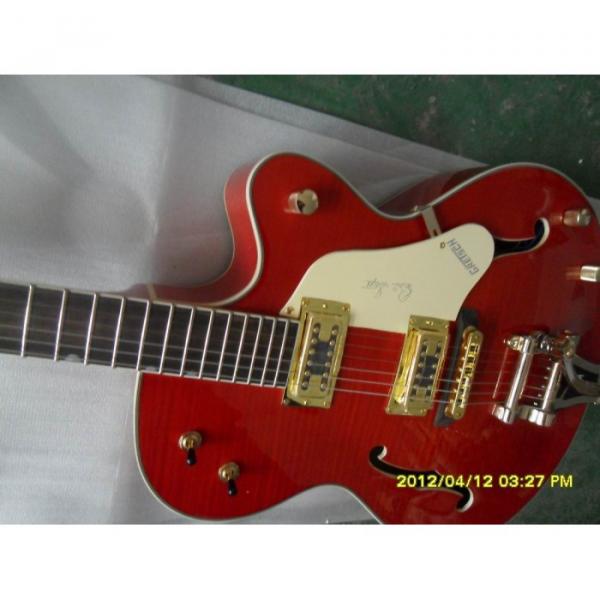 Custom Shop Gretsch Orange Nashville Electric Guitar #8 image