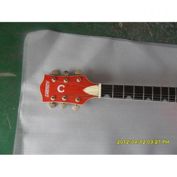 Custom Shop Gretsch Orange Nashville Electric Guitar #10 image