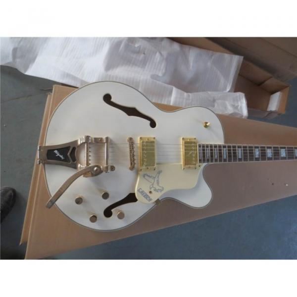 Custom Shop Gretsch Fhole White Brian Setzer Guitar #1 image