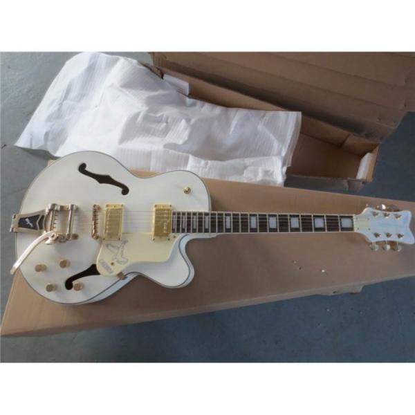 Custom Shop Gretsch Fhole White Brian Setzer Guitar #9 image