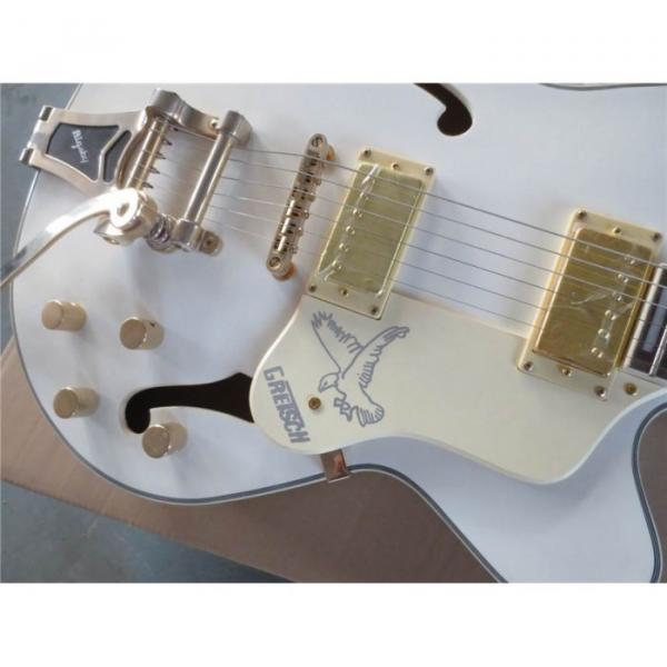Custom Shop Gretsch Fhole White Brian Setzer Guitar #10 image