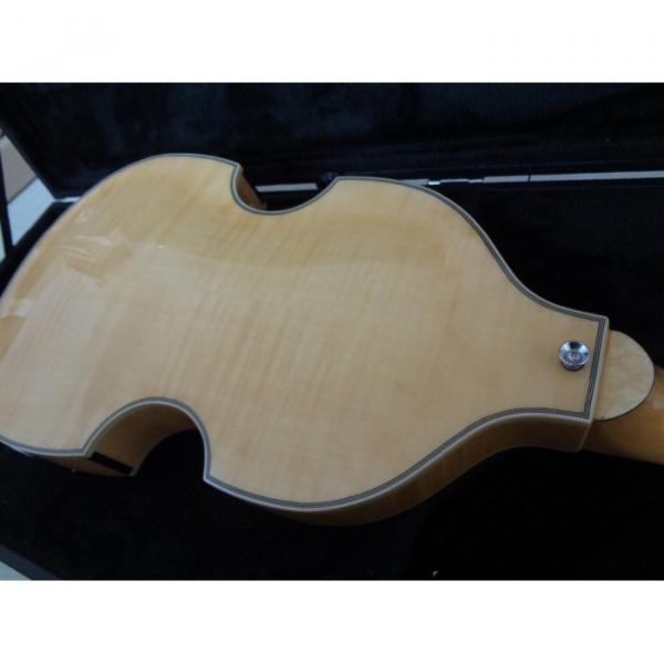 Custom Left Handed Hofner Jubilee Union Jack Paul Mcartney 4 String Bass Guitar #8 image