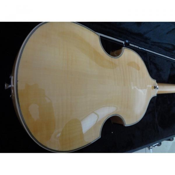 Custom Left Handed Hofner Jubilee Union Jack Paul Mcartney 4 String Bass Guitar #11 image