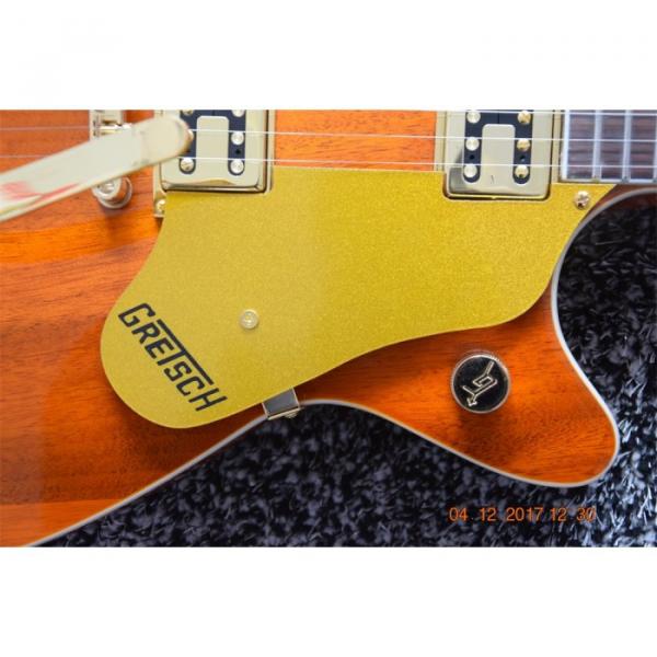 Custom Shop Gretsch 6 String Orange Transparent Electric Guitar #7 image