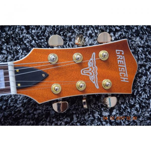 Custom Shop Gretsch 6 String Orange Transparent Electric Guitar #8 image