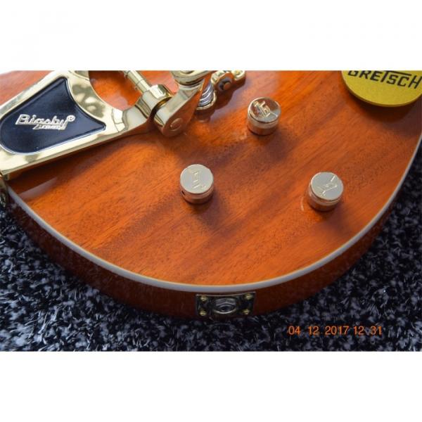 Custom Shop Gretsch 6 String Orange Transparent Electric Guitar #10 image