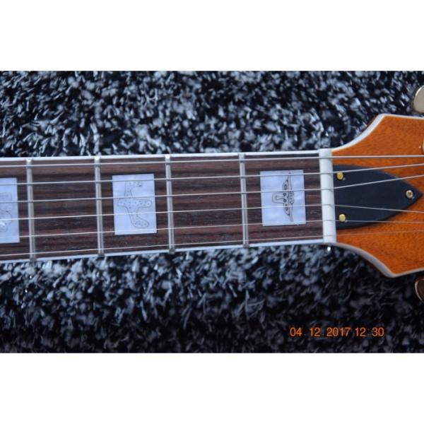 Custom Shop Gretsch 6 String Orange Transparent Electric Guitar #12 image
