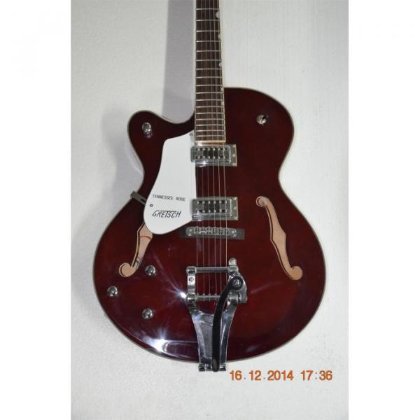 Custom Shop Gretsch Falcon 6120 Left Handed Burgundy Jazz Guitar #1 image
