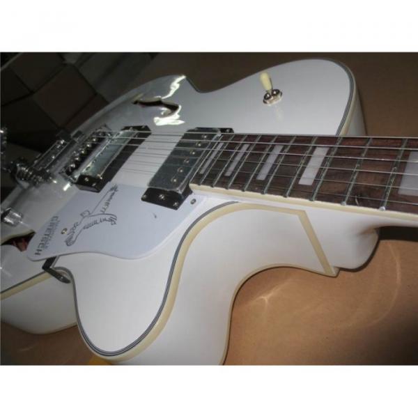 Custom Shop Double Fhole Gretsch Falcon Snow White Guitar #9 image
