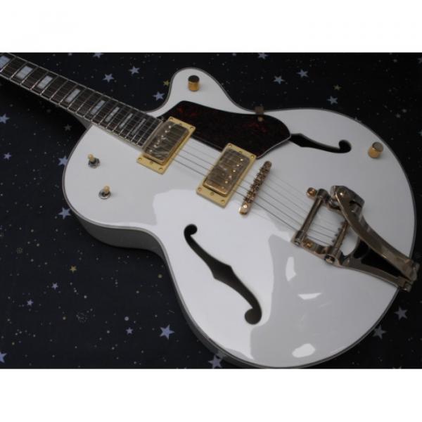 Custom Gretsch White Nashville Electric Guitar #6 image