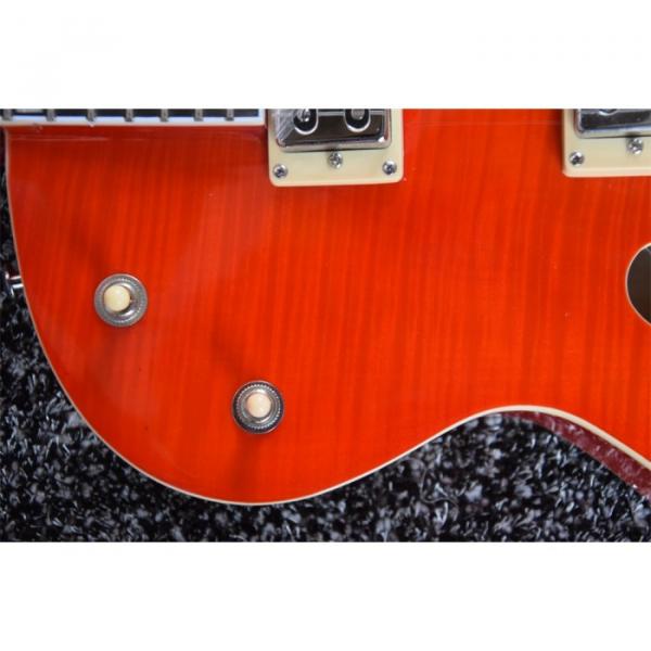 Custom Gretsch Red Orange Brian Setzer Model Guitar Horseshoe Symbol #2 image