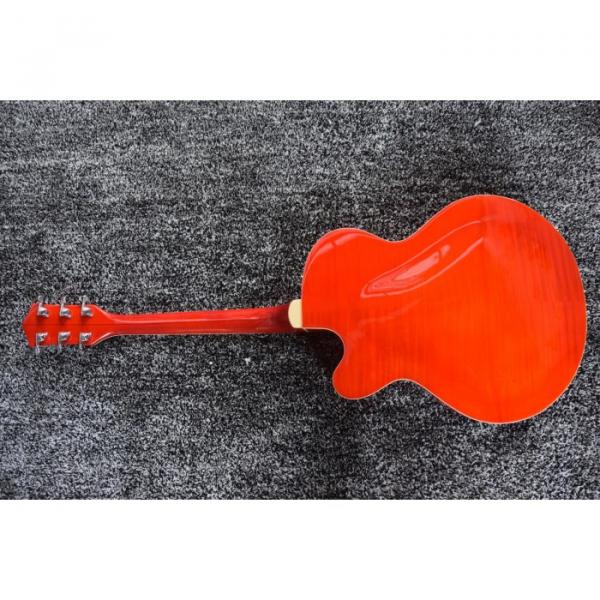 Custom Gretsch Red Orange Brian Setzer Model Guitar Horseshoe Symbol #3 image