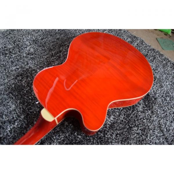 Custom Gretsch Red Orange Brian Setzer Model Guitar Horseshoe Symbol #5 image