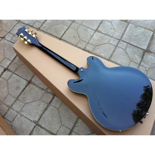 Custom Shop Black Brian Gretsch Falcon Nashville Electric Guitar #6 image