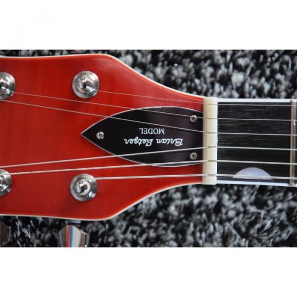 Custom Gretsch Red Orange Brian Setzer Model Guitar Horseshoe Symbol #9 image