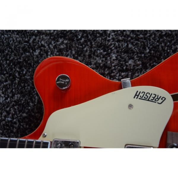 Custom Gretsch Red Orange Brian Setzer Model Guitar Horseshoe Symbol #11 image