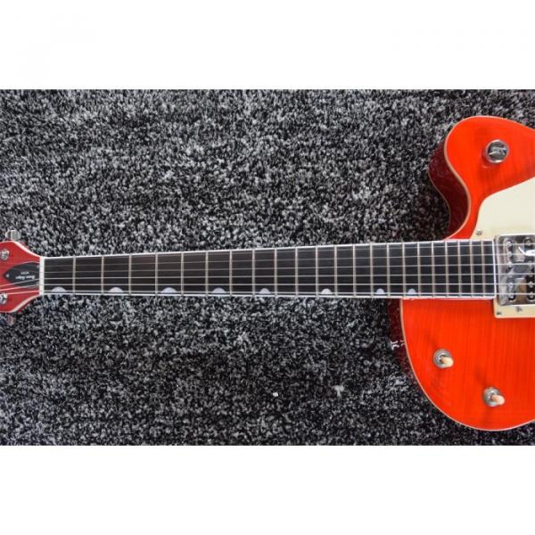 Custom Gretsch Red Orange Brian Setzer Model Guitar Horseshoe Symbol #14 image