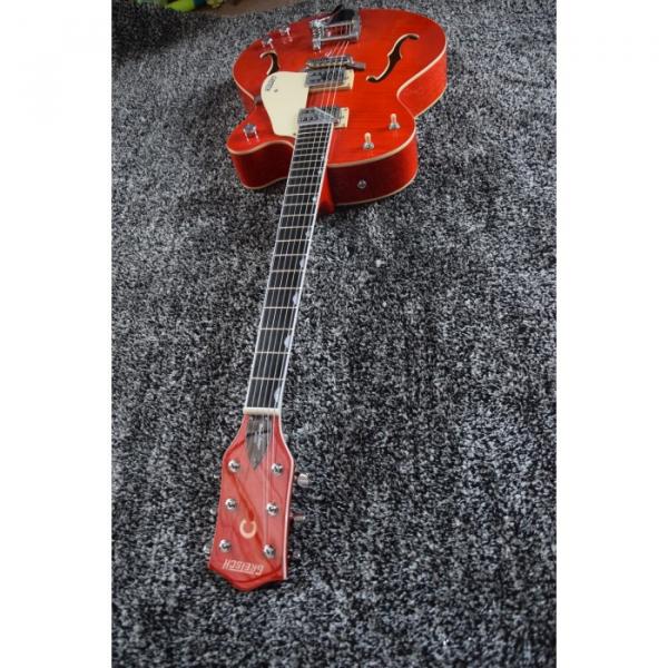 Custom Gretsch Red Orange Brian Setzer Model Guitar Horseshoe Symbol #17 image