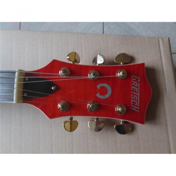 Custom Shop 6120 Gretsch Flame Maple Top Orange Jazz Guitar #2 image