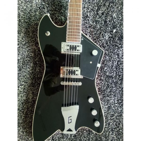 Custom Gretsch G6199 Billy-Bo Jupiter Thunderbird Black Red Authorized Bridge Guitar #1 image