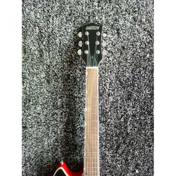 Custom Gretsch G6199 Billy-Bo Jupiter Thunderbird Black Red Authorized Bridge Guitar #3 image